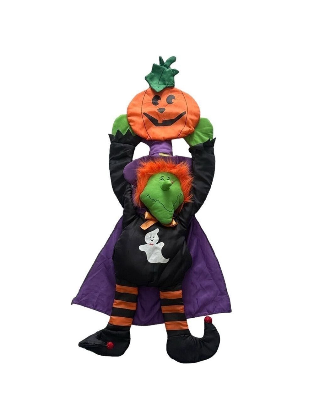 Halloween Door Hanging Decoration Witch Pumpkin Ghost Treater Greeter Plush